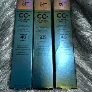 NEW It Cosmetics CC+ Oil-Free Matte Cream X3